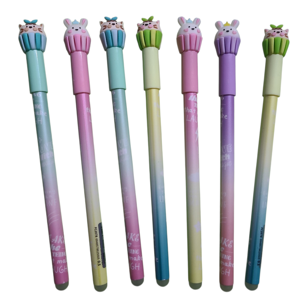 지워지는볼펜 캐릭터펜 신기한볼펜 사무용 펜, 골고루 랜덤 혼합발송 550원