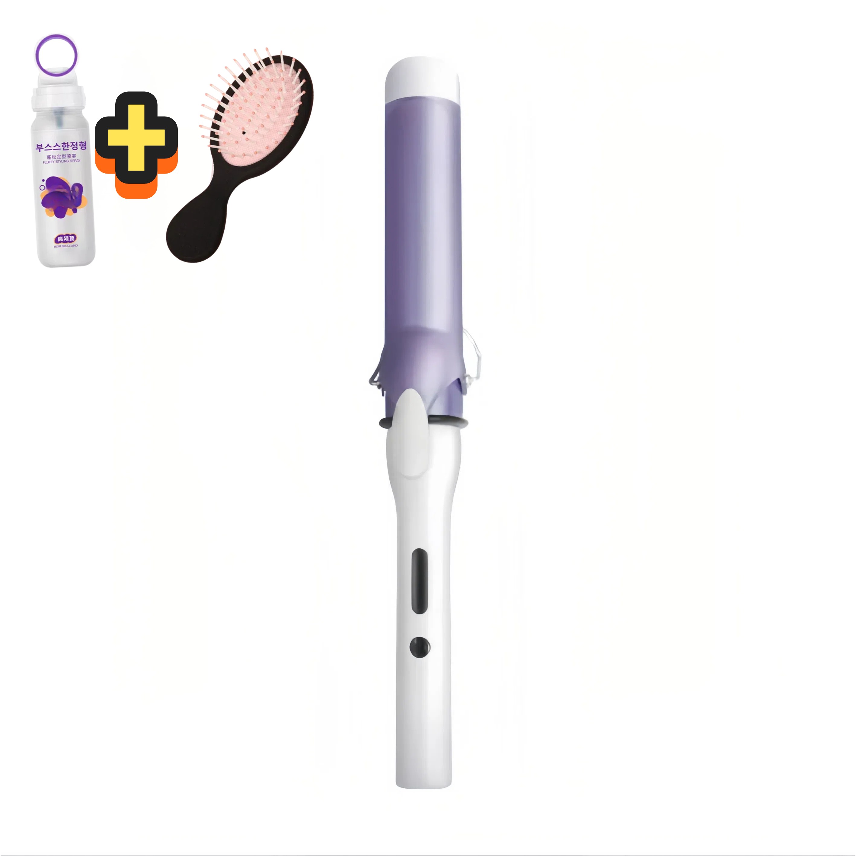 RYZO 고데기 음이온 대형 컬 고데기 40mm 5단계 온도 조절 고정 스프레이 + 에어쿠션 빗 증정, 퍼플 34,990원
