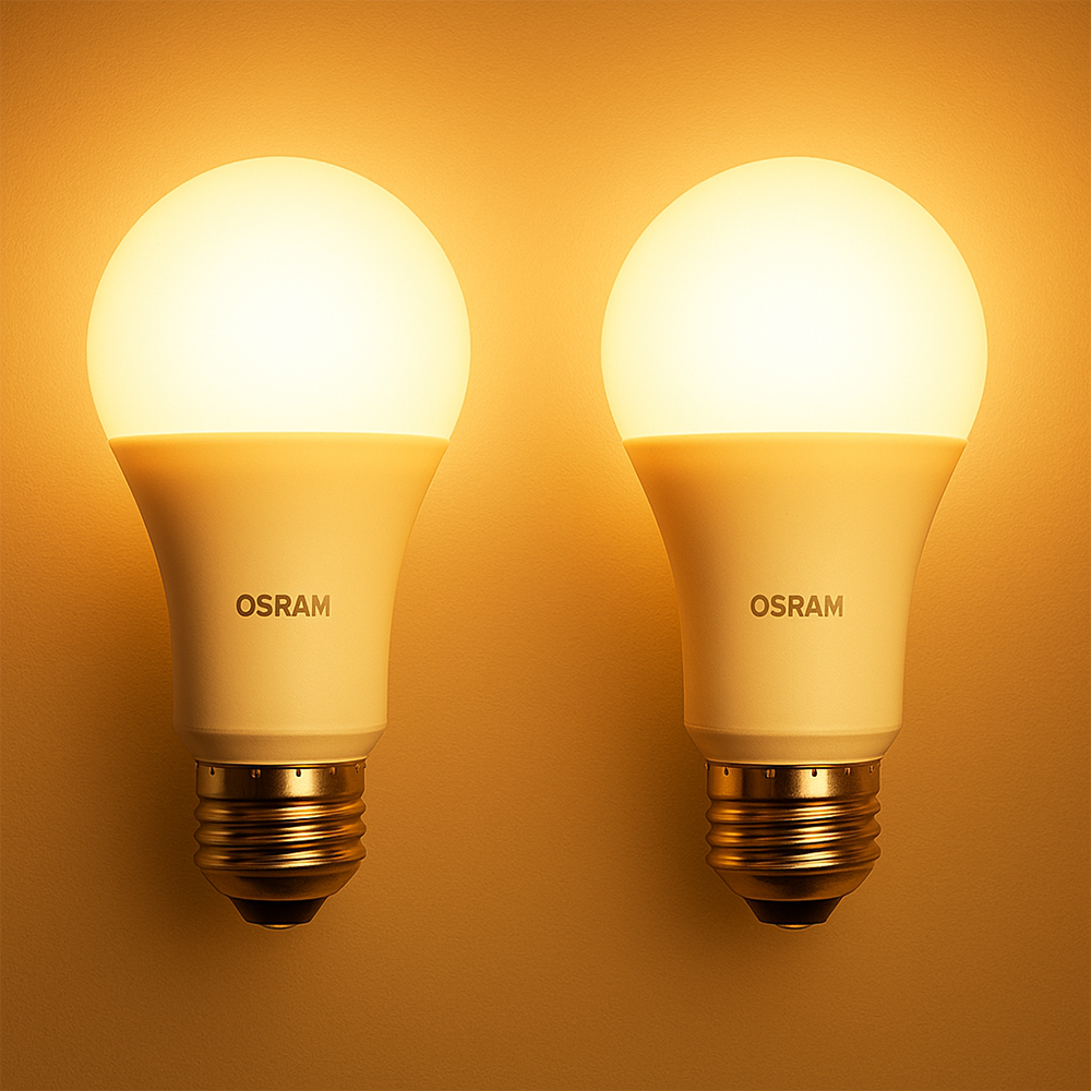 오스람 LED 전구 10.5W 따뜻하고 포근한 전구색 2개입 E26 소켓 벌브형 플리커프리 카페 추천, 2개, 전구색 9,500원