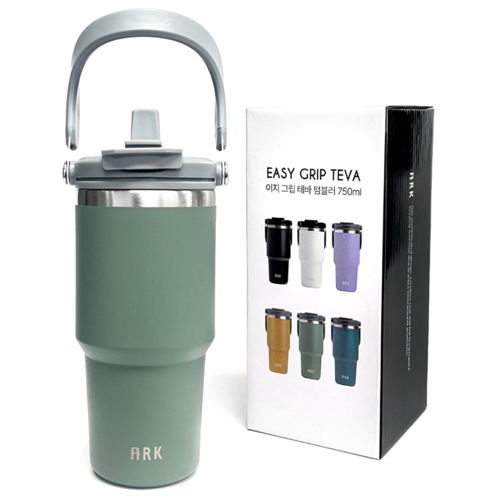 아크 이지그립 스트로우 빨대 대용량 텀블러, 750ml, 그린, 1개 16,900원