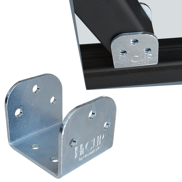 U형 사각파이프조인트 25 30 40 50 75 100 각파이프 각관 연결 스틸 조인트 브라켓 4,650원