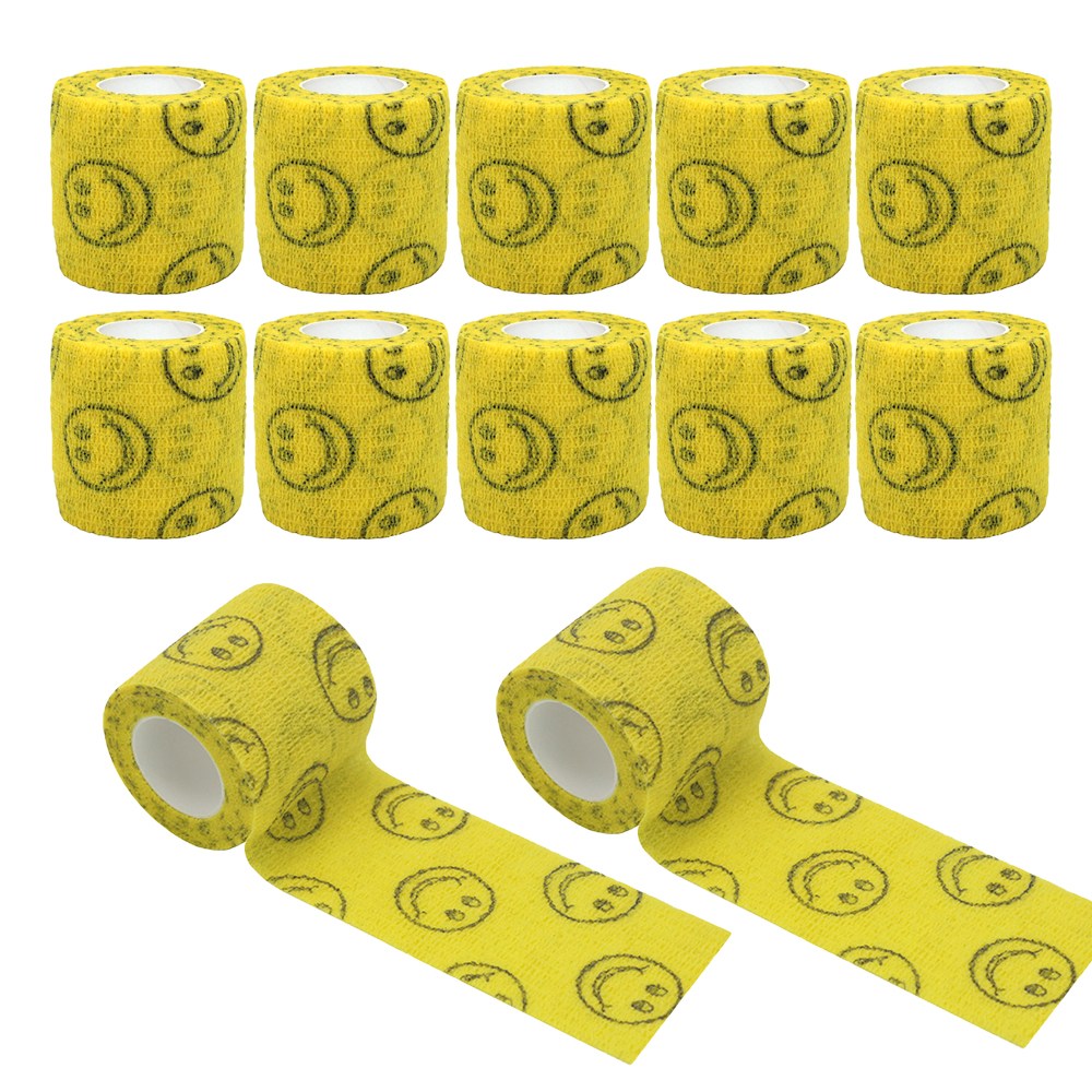 이지유 애견 자가점착 붕대 신발 강아지 일회용 산책 양말, 12개, 스마일 옐로우YE 10,900원