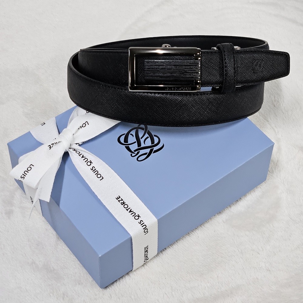 백화점 정품 루이까또즈 남성 소가죽 스퀘어 드레스 자동벨트 블랙 (선물포장) 64,900원