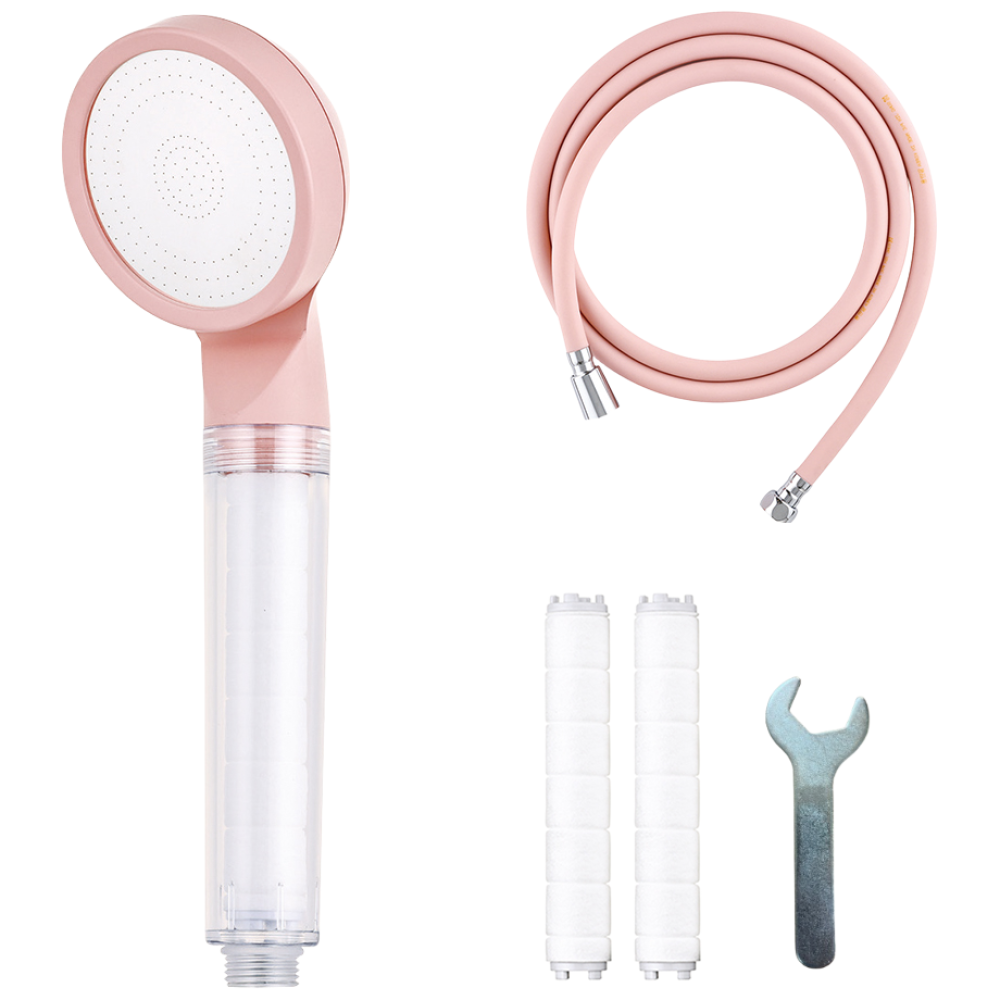 바스럽 국산 파스텔톤 필터 샤워기세트 3M [컬러 필터샤워기+PVC 샤워호스+필터 2p+스패너], 핑크, 1개 27,900원