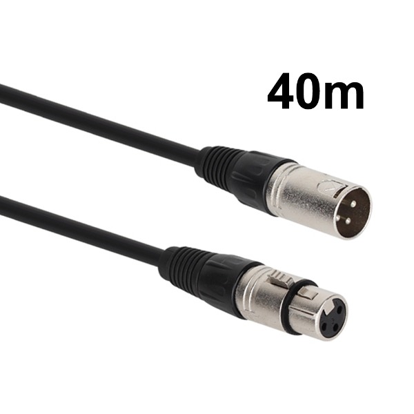 XLR 캐논 MF 연장케이블 40M CM-XLRS40, 1개, 블랙+실버, CM-XLRS40 49,000원