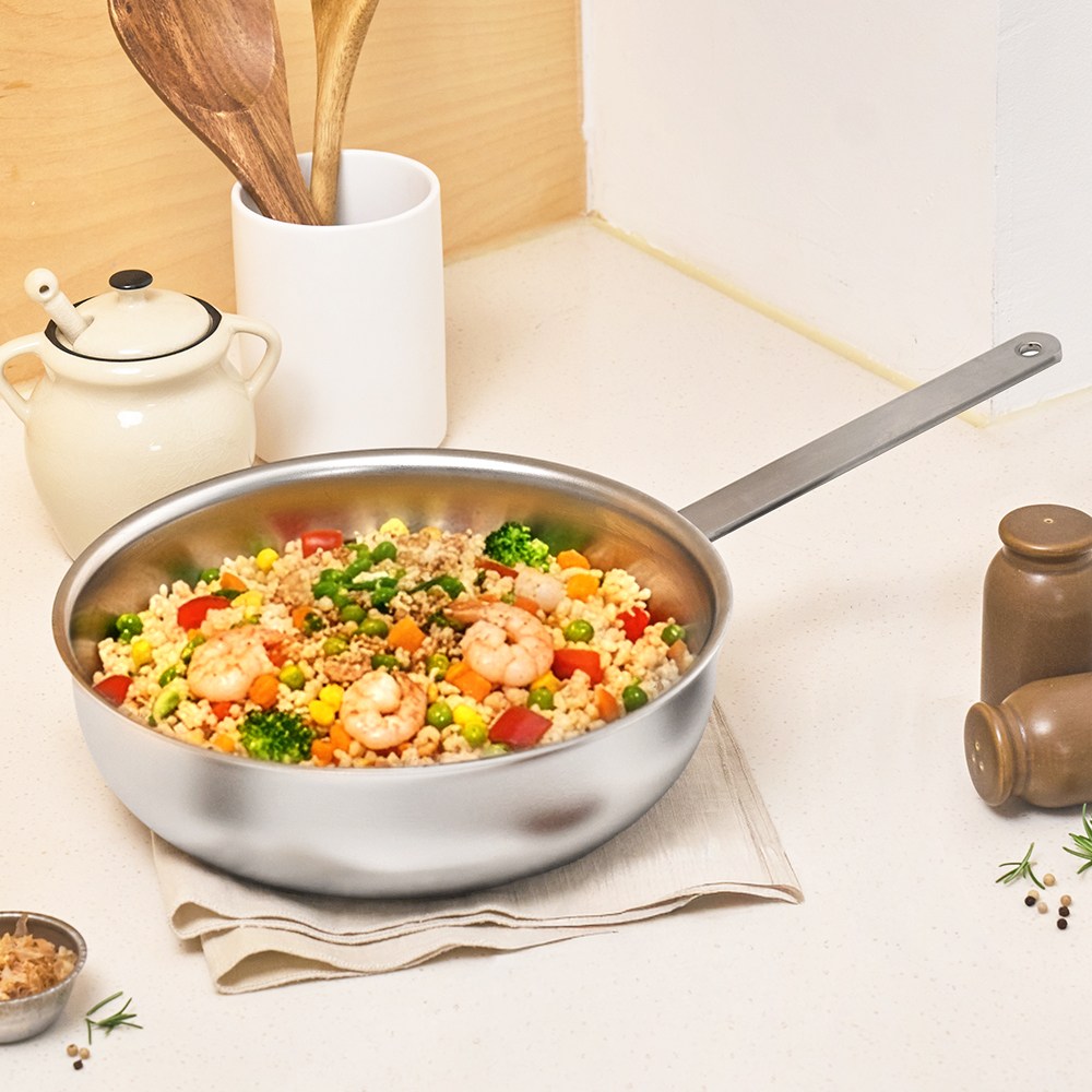 크리니티 무연마제 통5중 스텐 궁중팬 인덕션 웍팬 스텐웍 84,900원