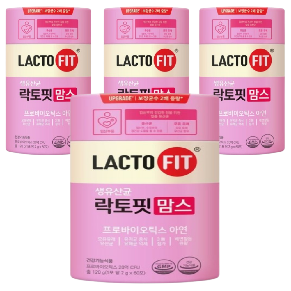 종근당건강 락토핏 생유산균 맘스 120g, 4개 118,200원