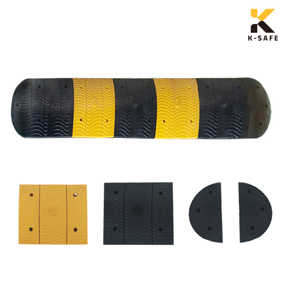 케이세이프 국산 고무 과속방지턱 500 풀세트 (앙카포함), 500과속방지턱 6M (몸통11+날개2) 378,000원