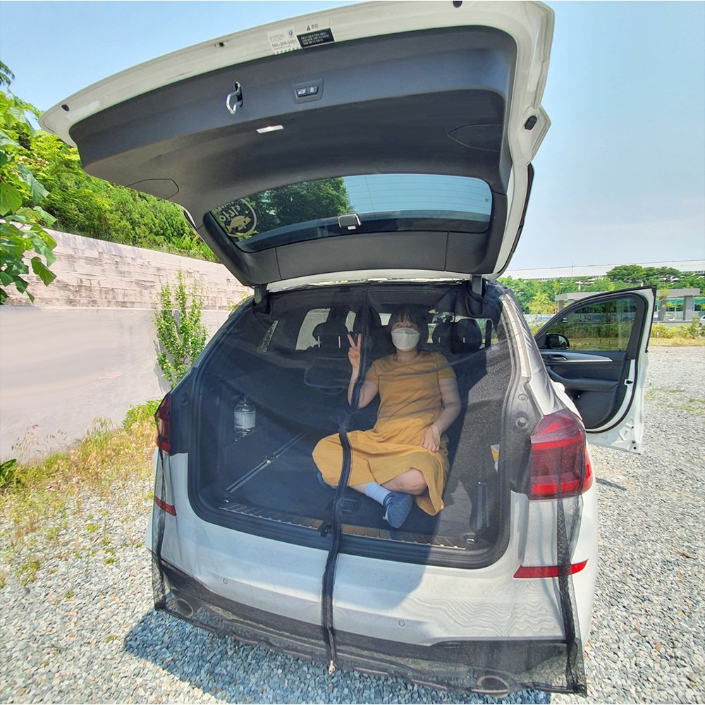 호환 차박용 트렁크모기장 방충망 햇빛가리개 승용차 SUV 카니발 펠리세이드 스타리아 20,900원