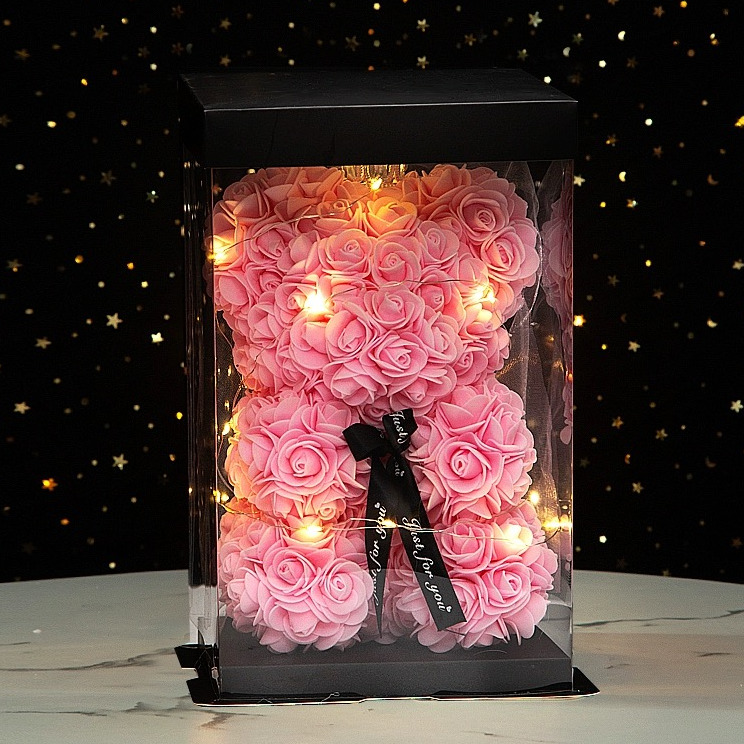 셔니엘 로즈베어 조화 장미곰돌이 기념일 밸런타인데이 여자친구 꽃다발선물, 핑크, 1개 26,800원