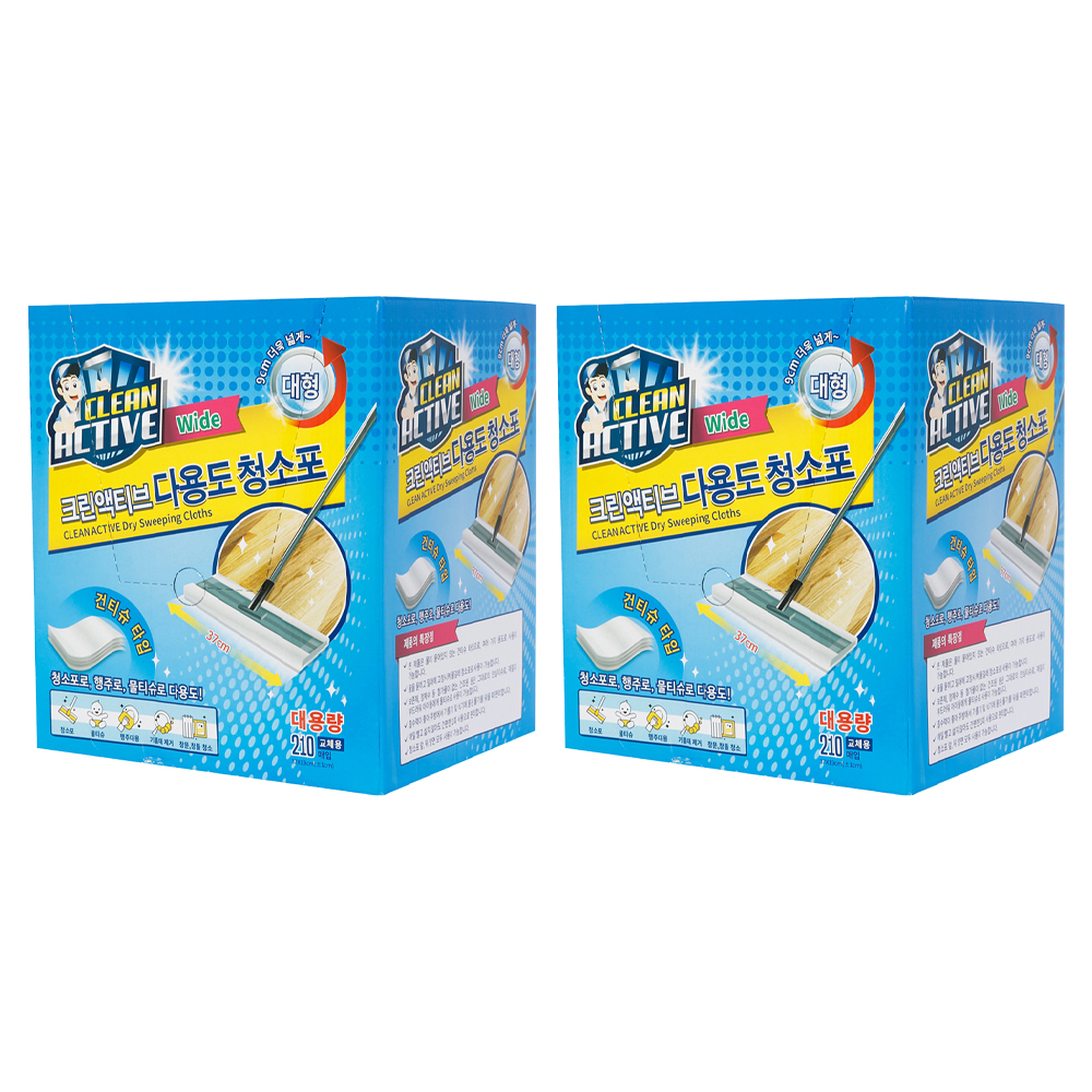 크린액티브 다용도 청소포 210매, 2개 31,800원