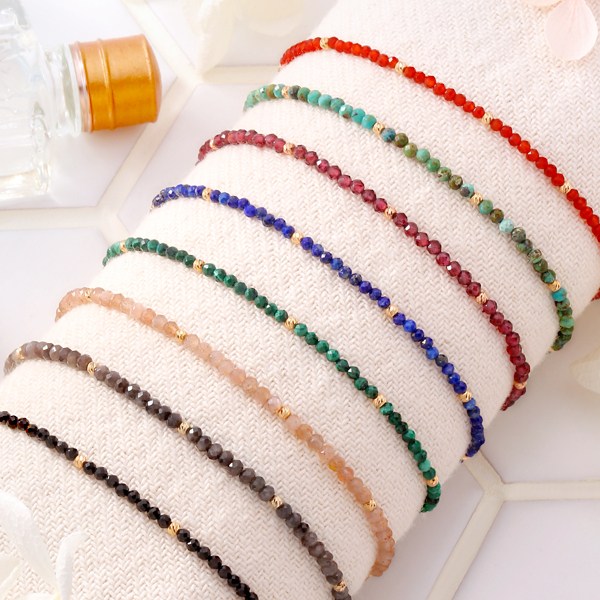 [골드팡] 14k 비비드젬스톤 천연석 비즈팔찌(당일발송) 82,000원