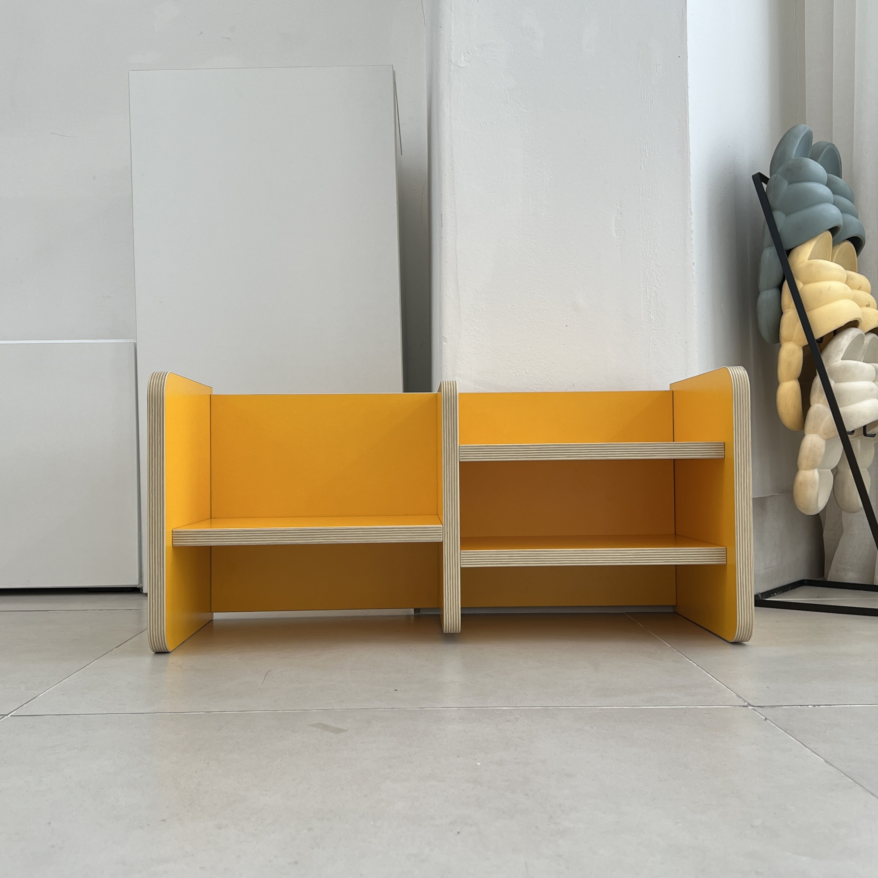 비노즈 아기 슈벤치 신반 의자 유아 현관 벤치, 2단, 옐로우 76,500원