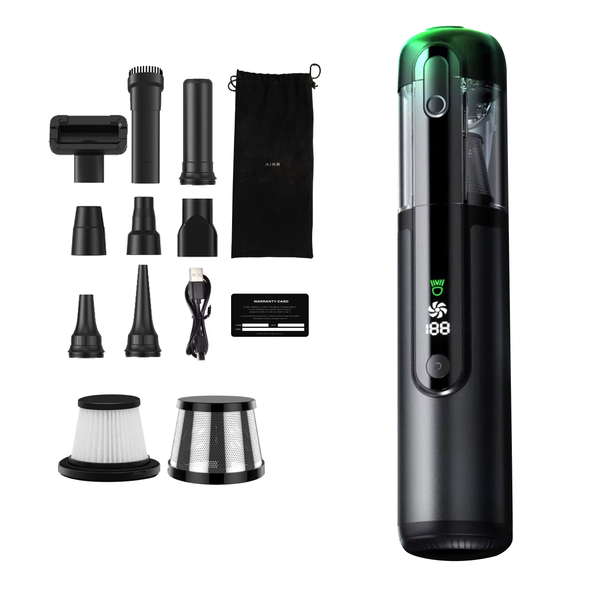 한국A/S 에어르 차량용 청소기 에어건 무선 자동차 휴대용 강력 진공 핸디 차 미니 베놈 89,900원