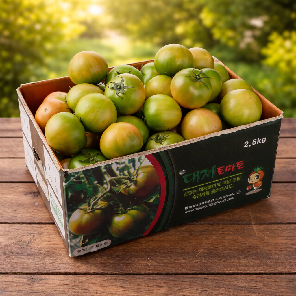 [하루딱100박스] 단독특가 부산 정품 대저토마토, 1박스, 특품 2.5kg(L) 25,900원