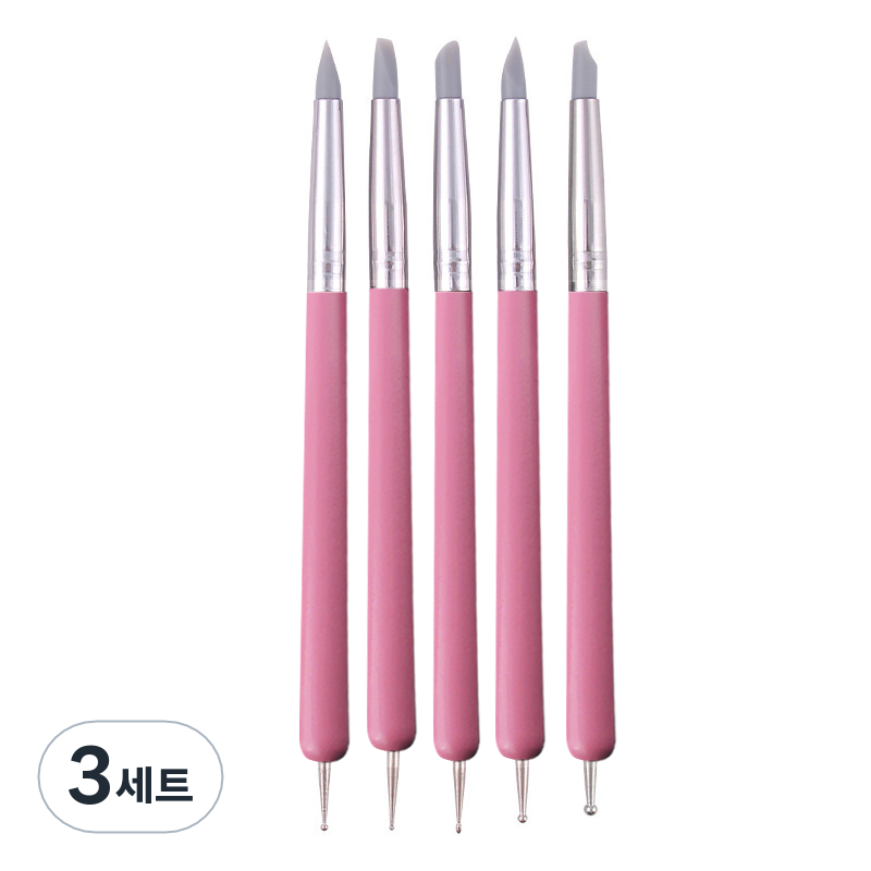 코히모 클레이 점토도구 실리콘 러버 브러쉬 도트볼 5종 세트 4W257 13,800원