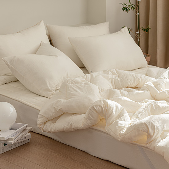 쉬즈홈 국내 제조 쉐이크밀크 워싱 차렵이불 세트 57,900원