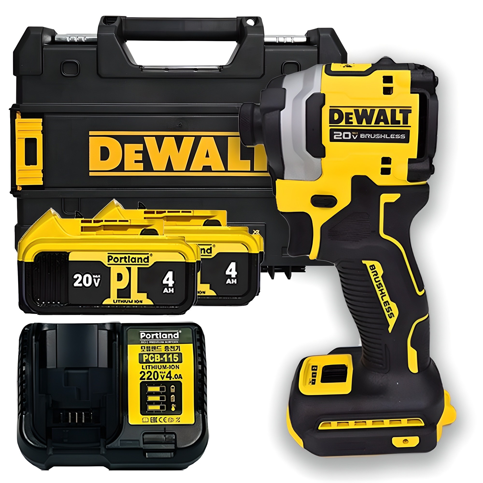 디월트 20V 충전 임팩트 드라이버 DCF850 세트 포틀랜드 배터리 충전기 세트, 1세트 321,210원
