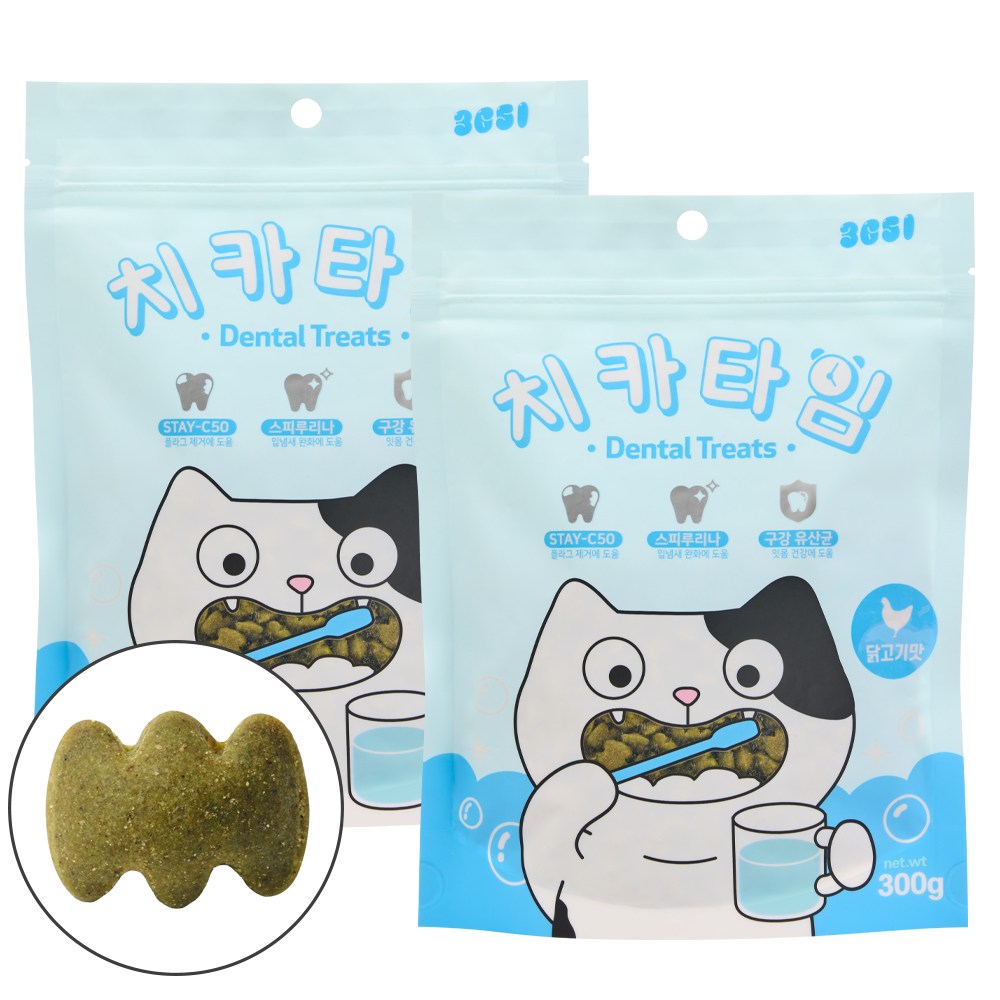 3651 치카타임 고양이 이빨과자 덴탈트릿 간식 17,820원