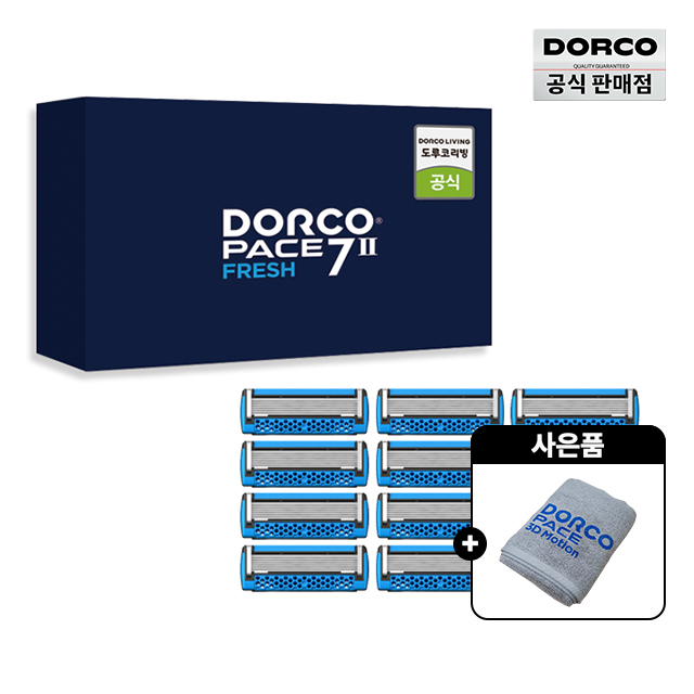 도루코 7중날 페이스7II 프레쉬 12입 면도날 세트(도루코 수건 포함) 30,400원