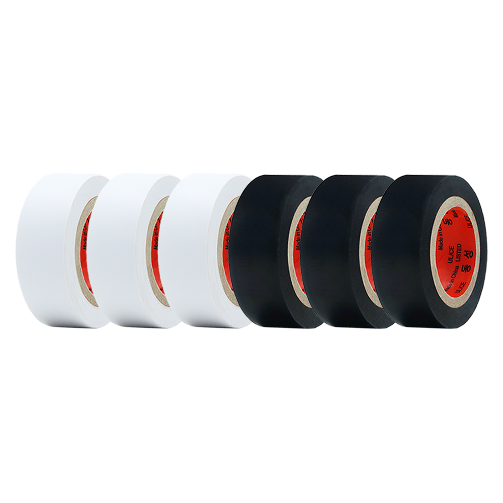 전기테이프 흰색+검정 (2가지 색상 1세트) 절연테이프, 1개 4,200원
