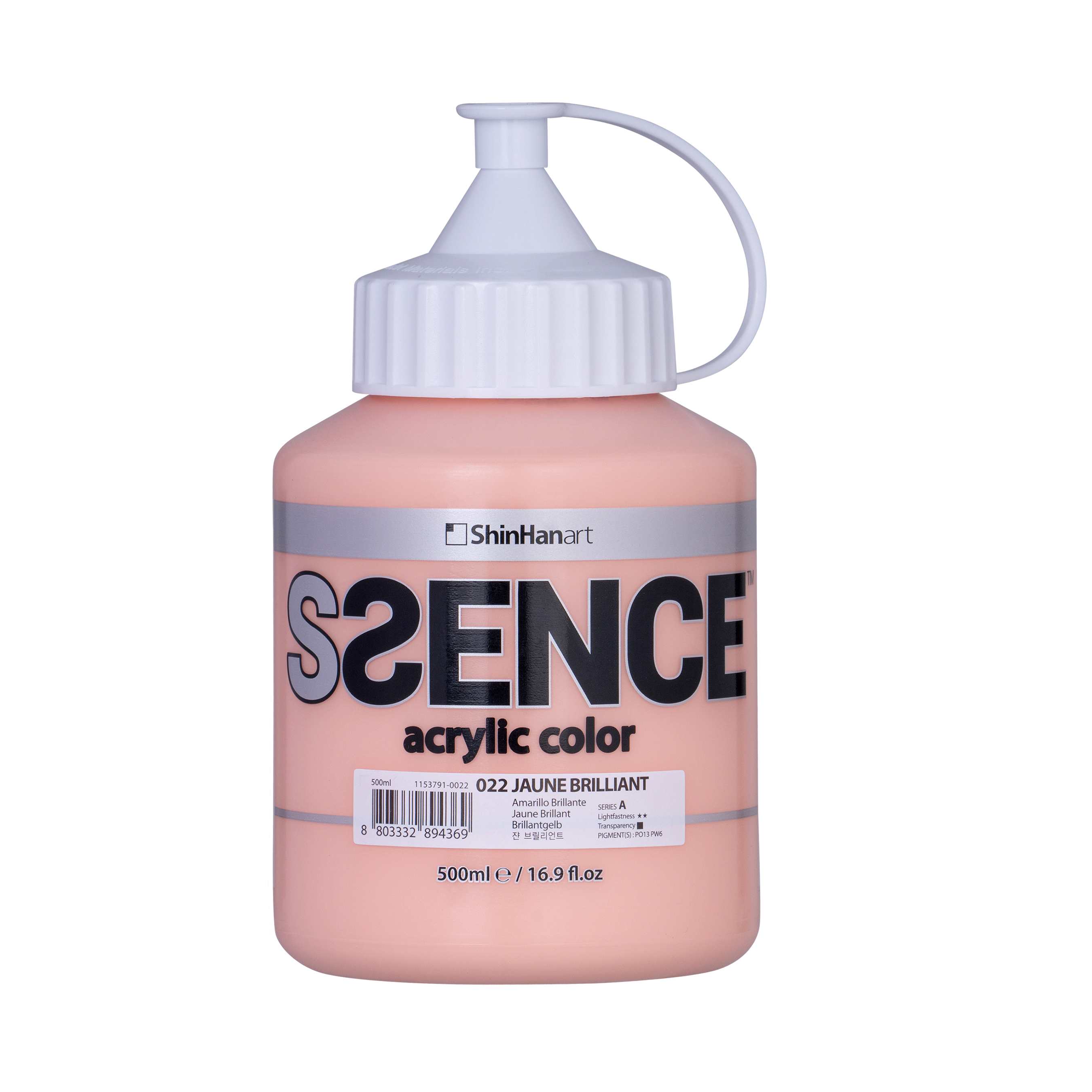 신한에쎈스 A시리즈 Bottle 아크릴컬러 물감 쟌 브릴리언트 022, 500ml, 1색 16,080원