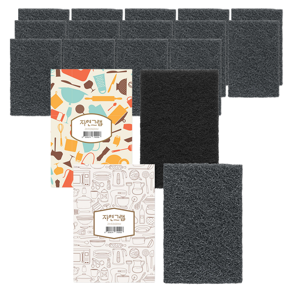 자연그램 탄냄비 요술 양면 수세미, 16개 34,800원