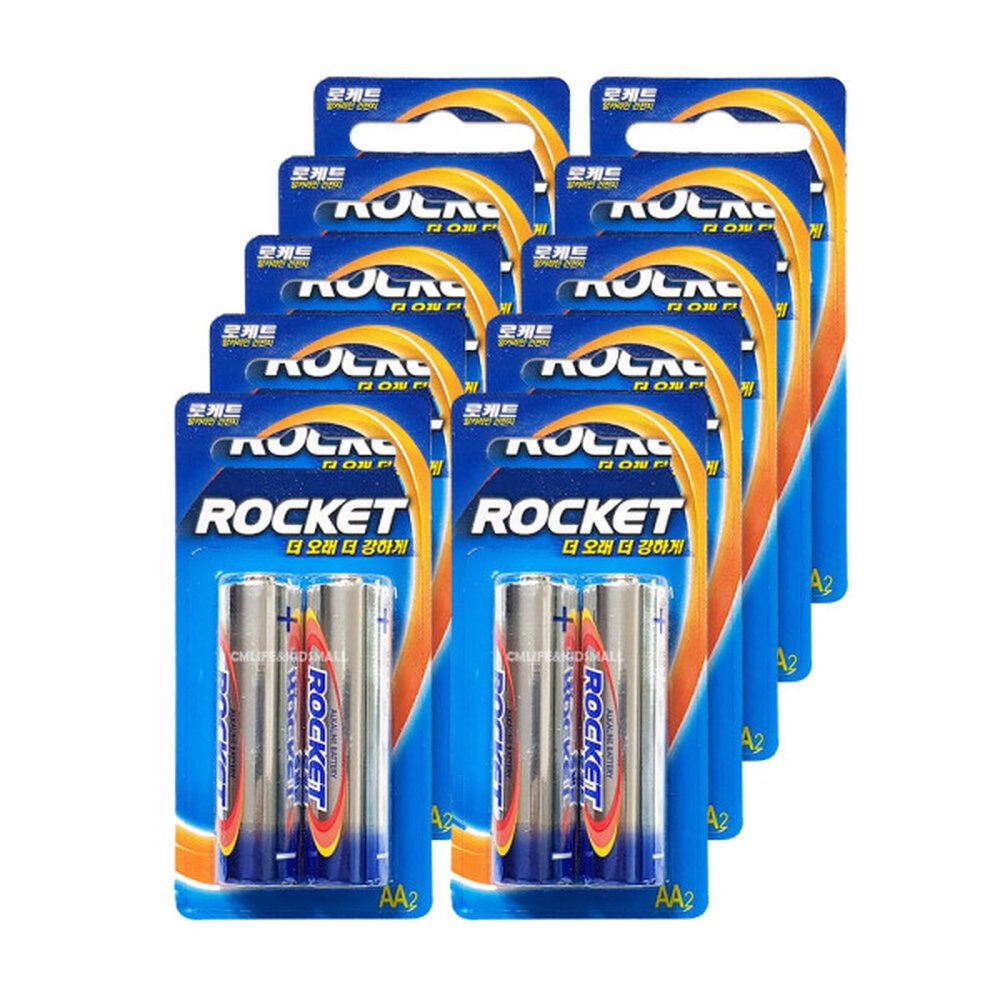 로케트 알카라인 건전지 AA 20개 카드형밧데리 21,360원