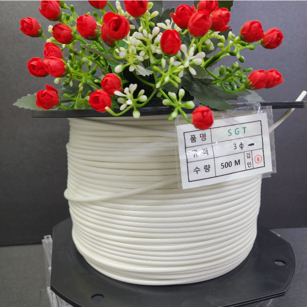 실리콘튜브 글라스튜브/SGT튜브 3mm(파이) 1M /석면튜브/난연튜브/변압기절연제 350원