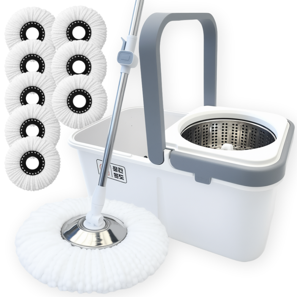 공간온도 프리미엄 통돌이 회전걸레 바닥청소 밀대 마대 + 걸레 5장, 1세트 27,900원
