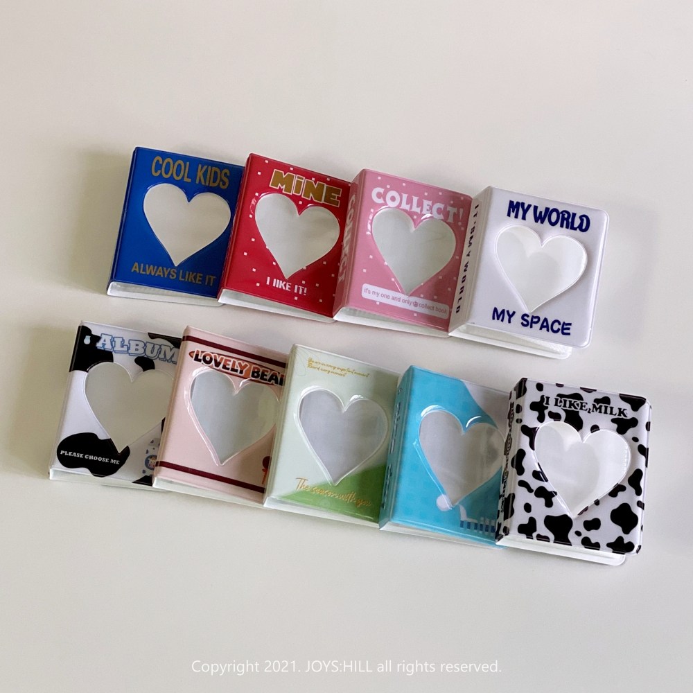 1단 콜렉트북 콜북 10종 미니 포카바인더 포토카드 보관 폴라로이드 앨범 젖소 홀로그램 6,300원