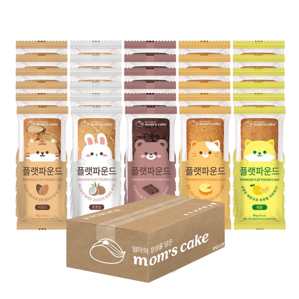 맘스케이크 플랫파운드 혼합세트, 30개, 50g 23,900원