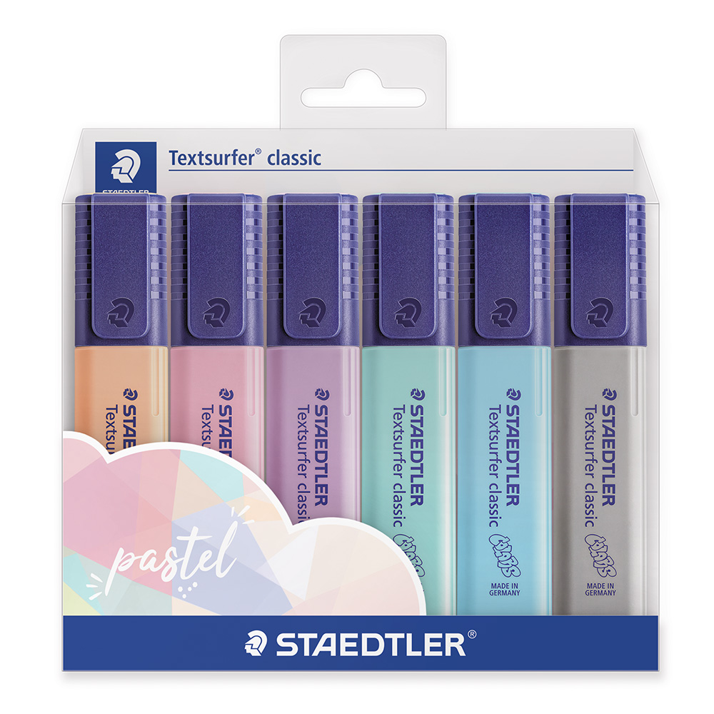 스테들러 텍스트서퍼 파스텔 형광펜 4색, 6색 세트, 364CWP6PA, 364CWP4PA, 7,020원
