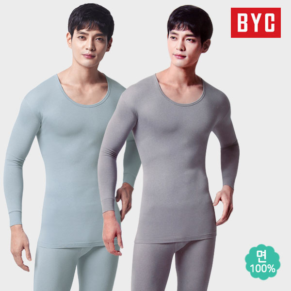 BYC 슬라이트 남상하 순면100% 내의세트 21,900원