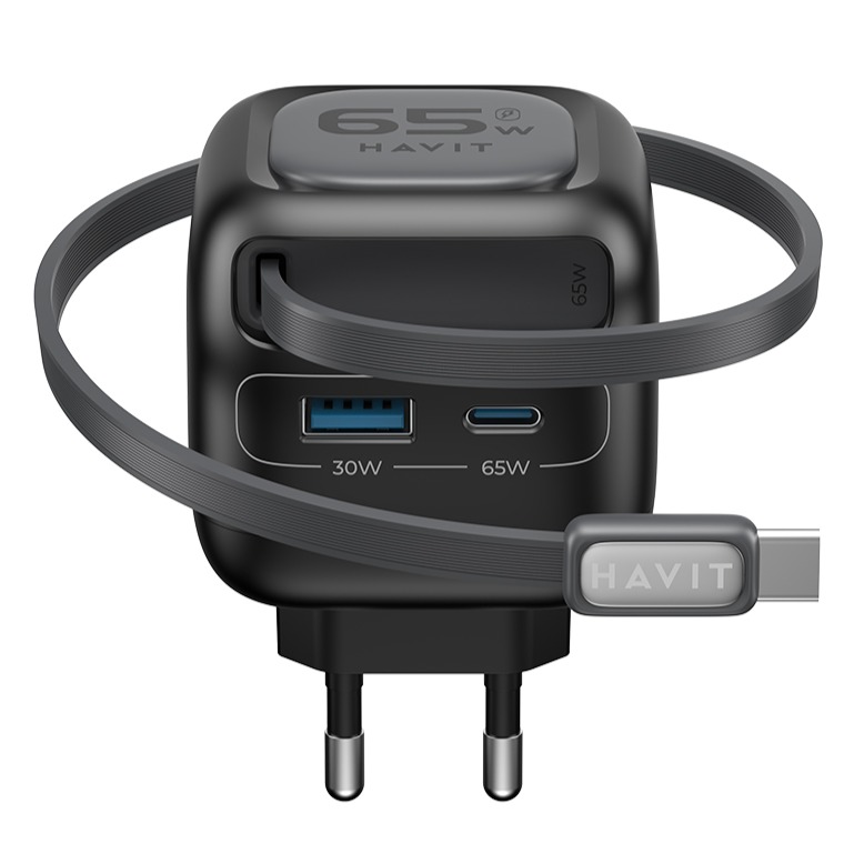 HAVIT PD 65W 내장 USB C타입 초고속 충전기 릴케이블 UC253 34,000원