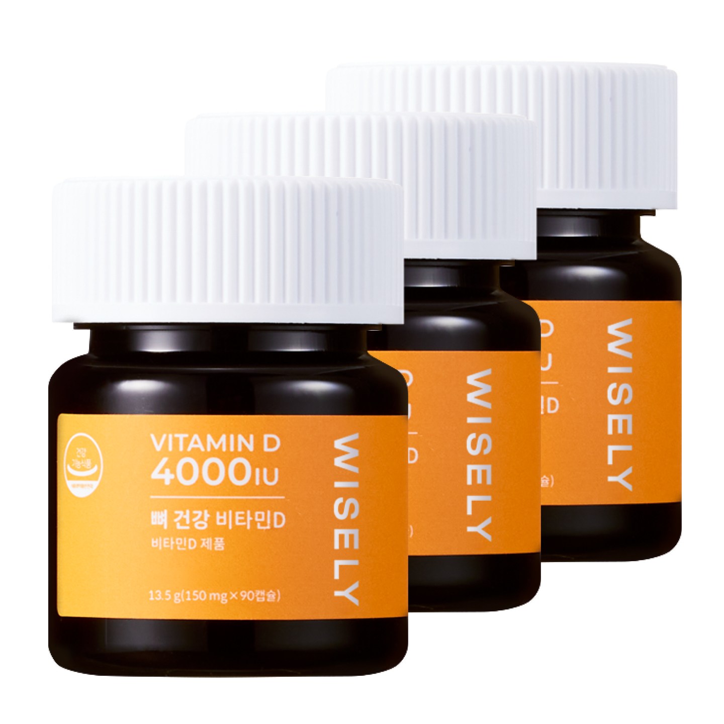 와이즐리 뼈 건강 비타민D3 4000IU, 3개, 90정 21,900원