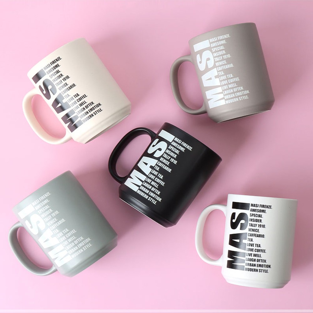 NEW 마시 프렌치/티걸이 머그/일자형/스탠다드머그/5종 도자기 머그 500ml, 제트블랙, 1개, 현재가 7,900원