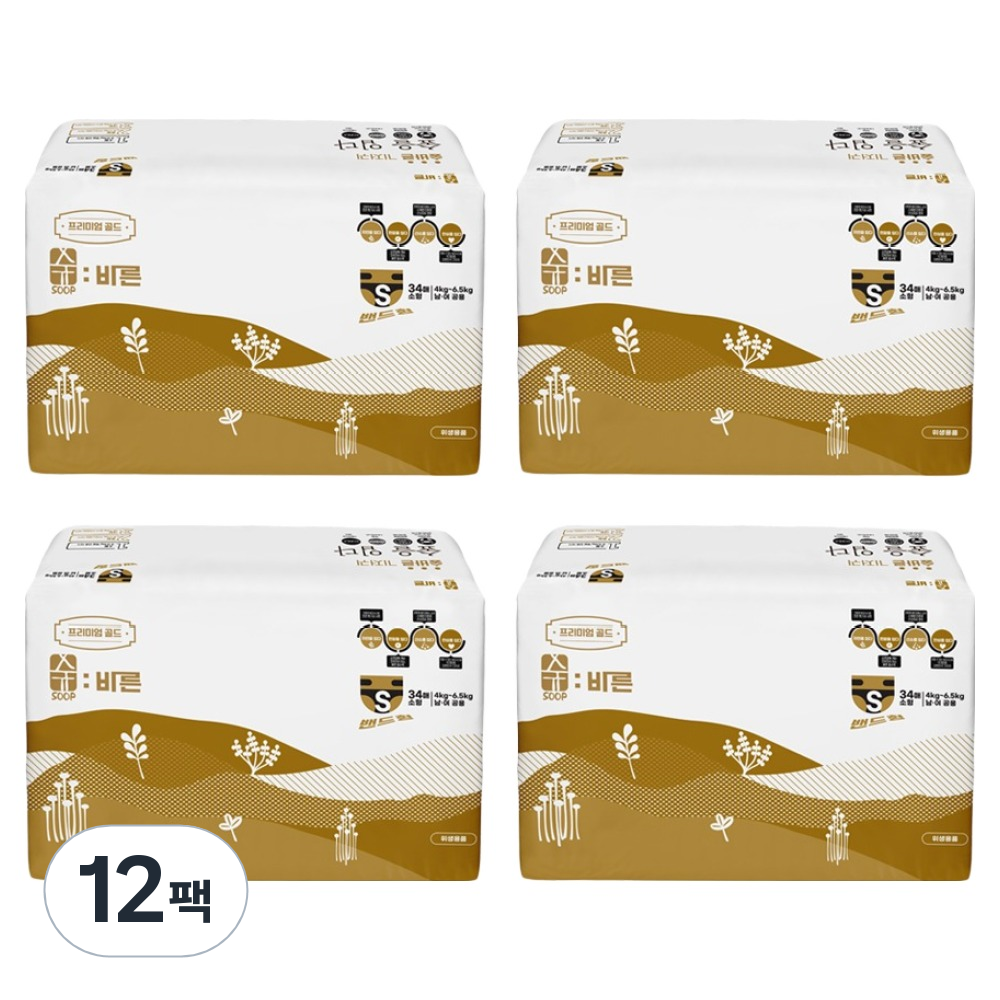 숲바른 프리미엄 골드 기저귀 밴드형 116,520원