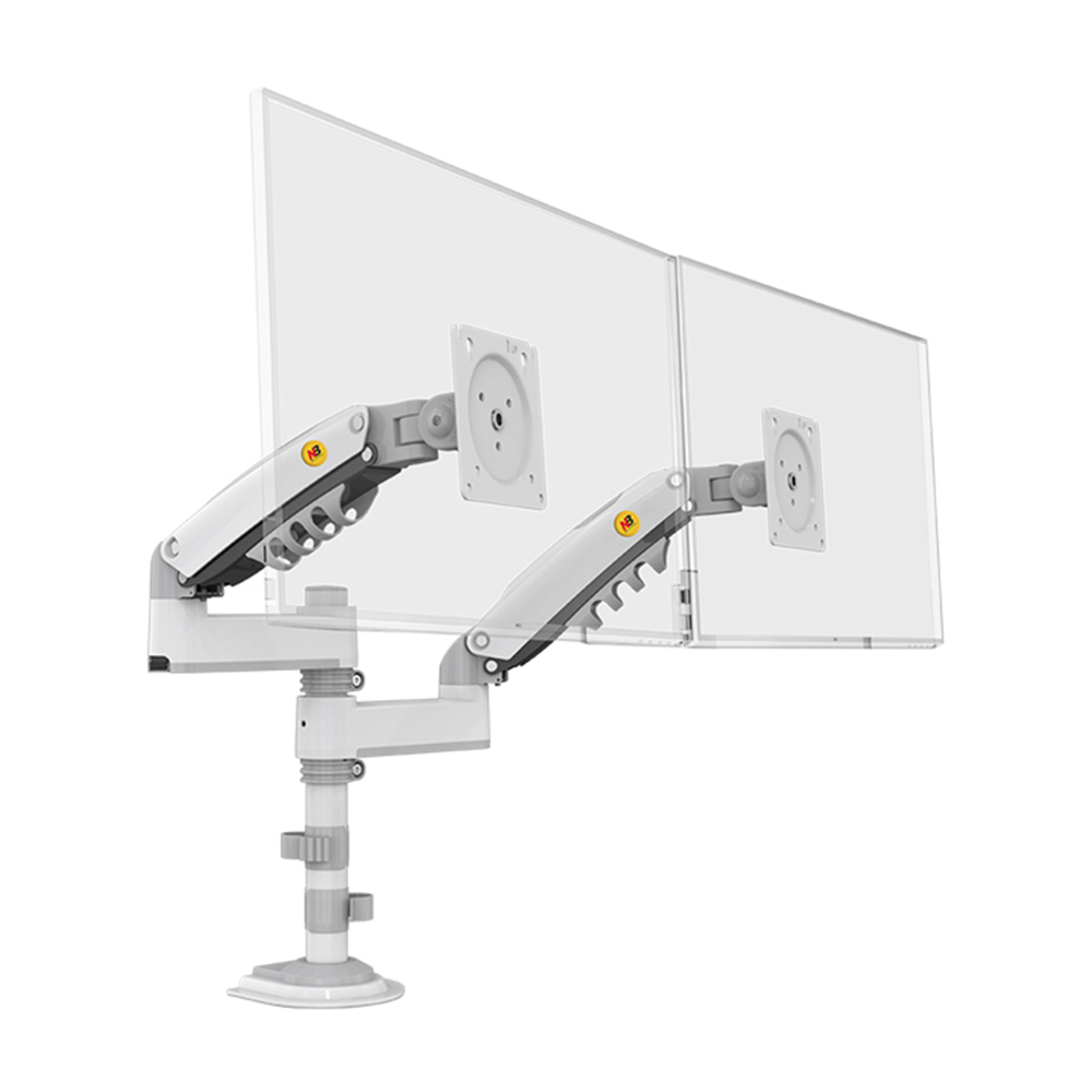 노스바유 NB H180 고중량 듀얼 모니터암 거치대, 화이트, 1개 52,000원