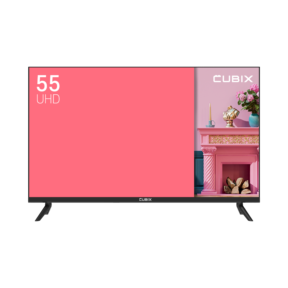큐빅스 고화질 4K UHD LED TV, 139cm(55인치), LG정품패널 IPTV 에너지효율 1등급, 139cm(55인치), NBH550UHD-E01, 스탠드형, 고객직접설치 399,000원