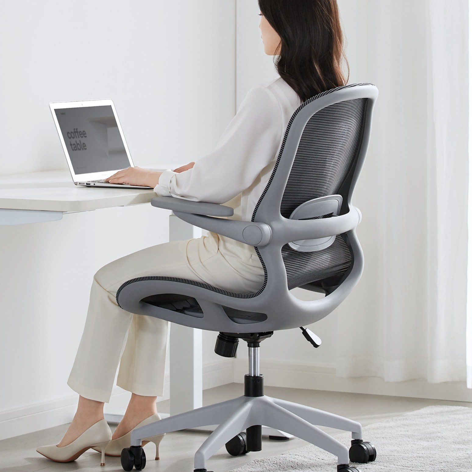 SAMMU 컴퓨터 의자 사무용 의자 신속 설치 디자인 Z 스타일, 회색 129,800원