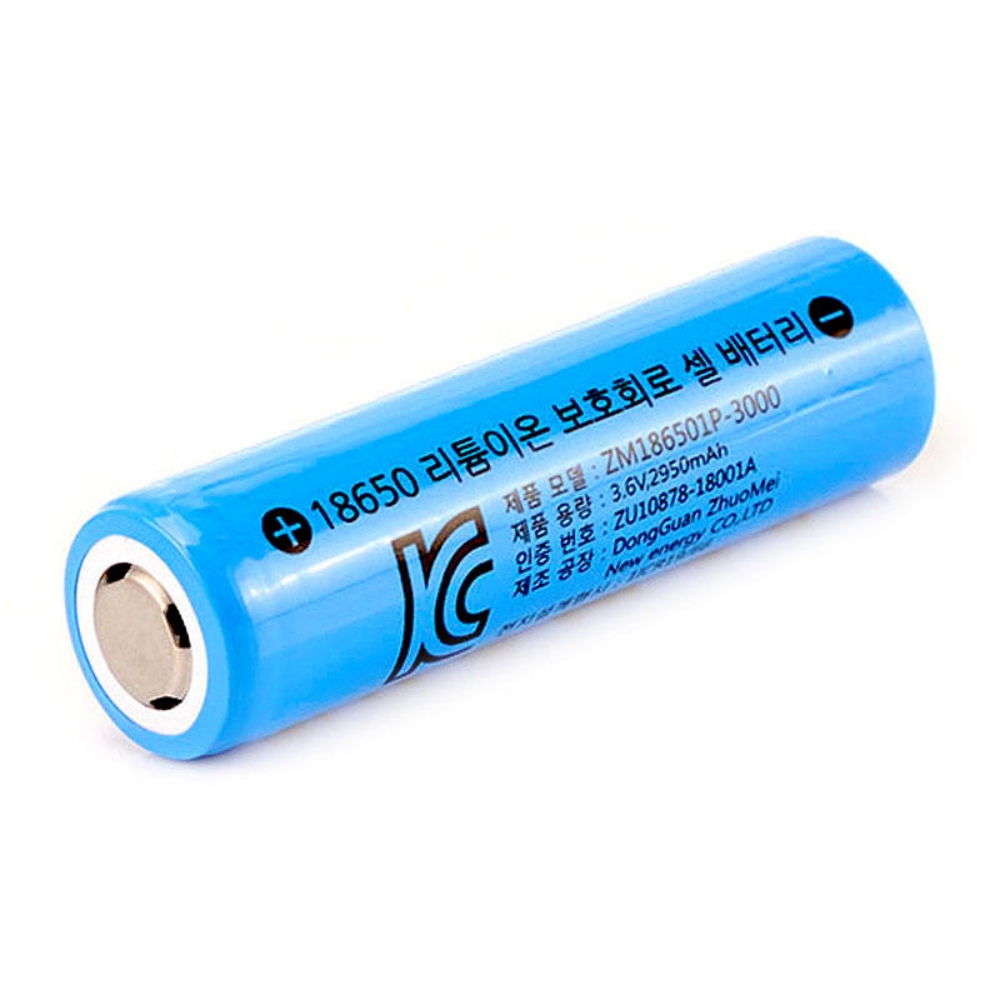 18650 배터리 3.6V 3350mAh 일반형 3C급 고방전 배터리, 1개, ZM186501P-3350, 현재가 11,650원