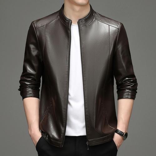 가죽 재킷 남자 라이딩 가죽 재킷 중장년 봄 가을 캐주얼 도톰한 라이더 자켓 비지니스 코트 스타일리쉬 빅사이즈 외투 심플 48,800원