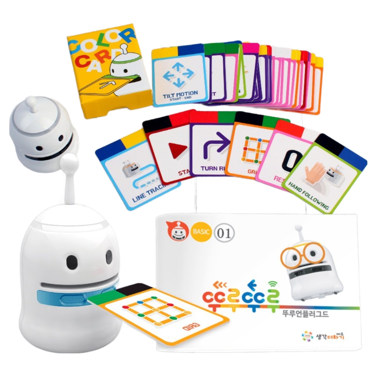 코딩 로봇 뚜루뚜루 AI+교재 6권 (베이직,스텝1), 1세트, 현재가 163,000원