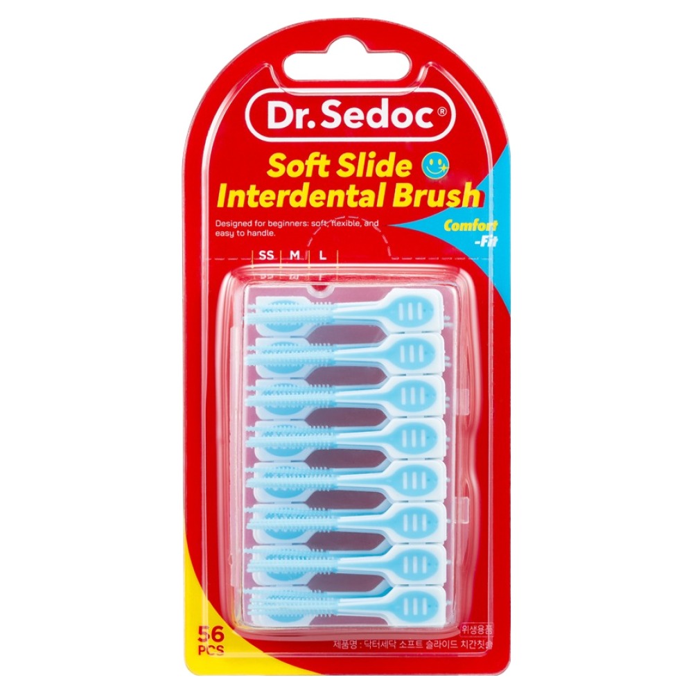닥터세닥 소프트 슬라이드 치간칫솔 SS~L, 1개, 56개입, 2.1cm 8,420원
