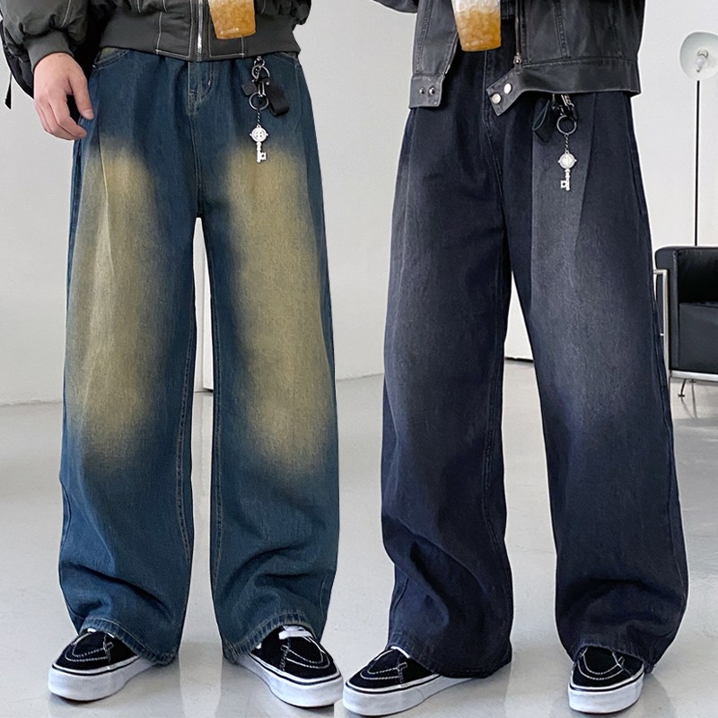 기본/롱 S-3XL 루카 벌룬핏 사이드 핀턱 셔링 와이드 데님 팬츠 청바지 28,500원