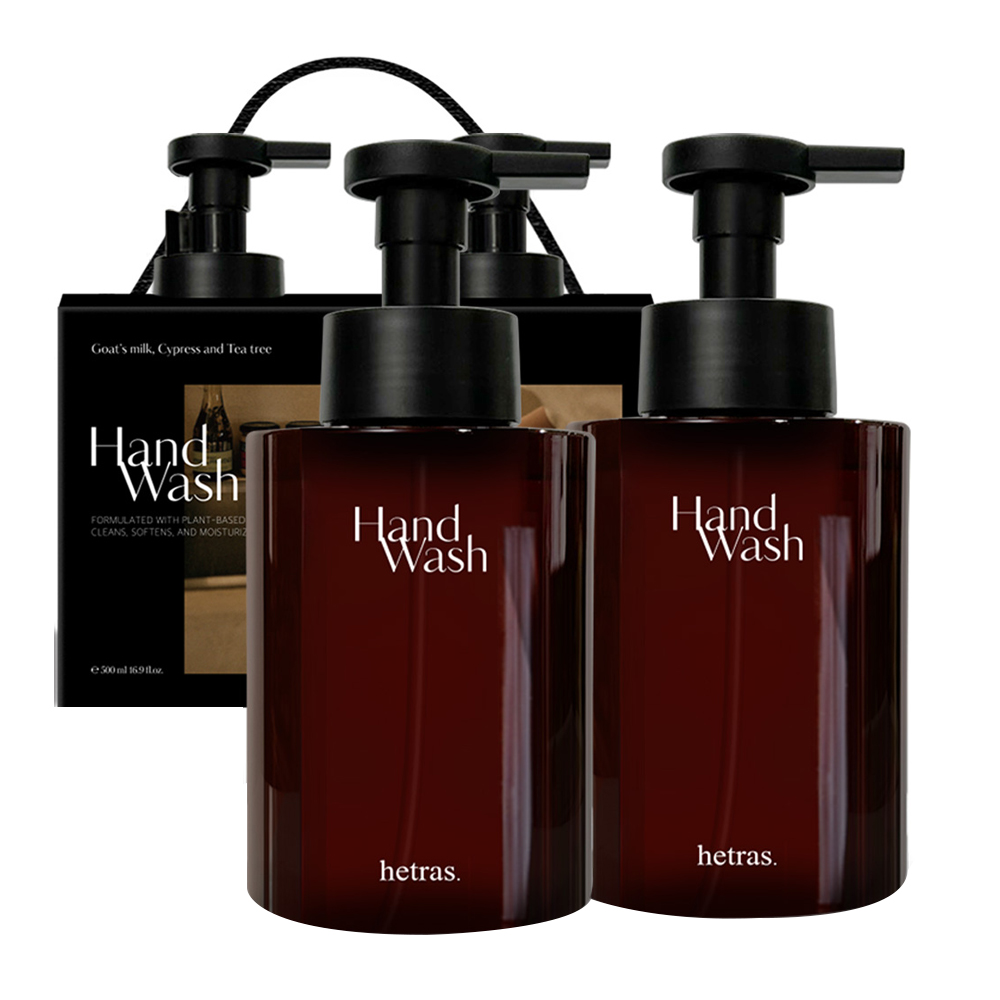 헤트라스 퍼퓸 버블 고보습 산양유 핸드워시 선물세트 호텔우드 9,900원