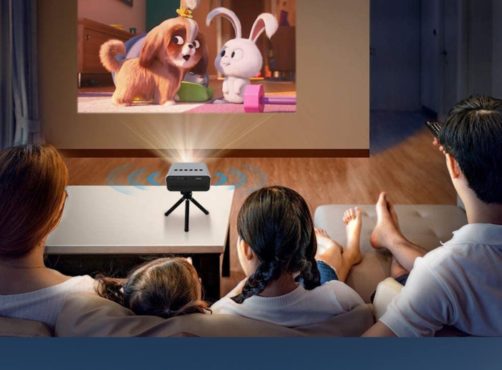 LED 미니 빔프로젝터 캠핑 여행용 원룸 자취방 회의용 강의용 교육용, 블랙 TFT LCD 87,400원