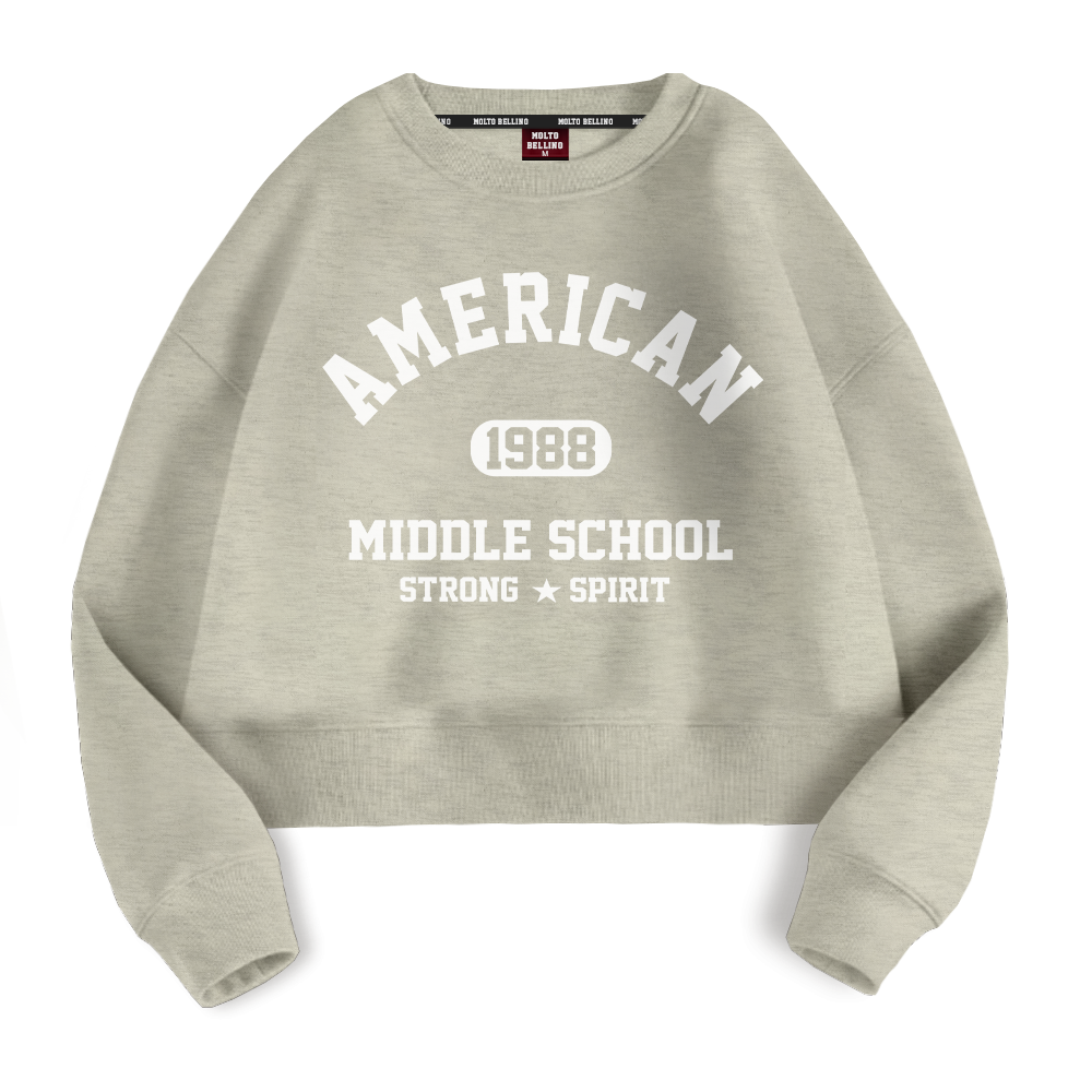 몰토벨리노 SICF 세미오버핏 아메리칸미들스쿨 특양면 맨투맨 23,900원