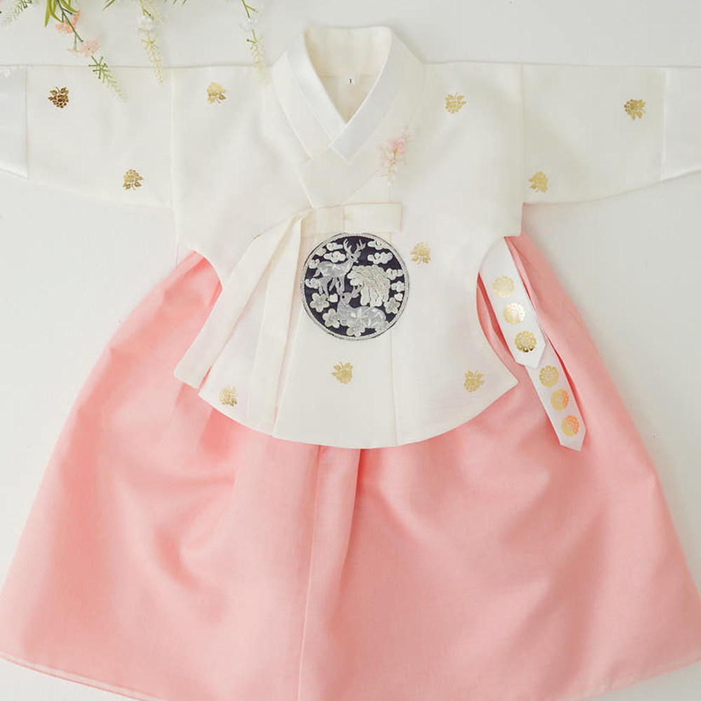 금박당의 분홍치마 고급 여아한복 (1호-10호) 어린이 키즈 돌한복 유아 아동한복 돌잔치 75,000원